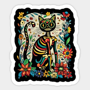 Cat Skull Magic Sticker